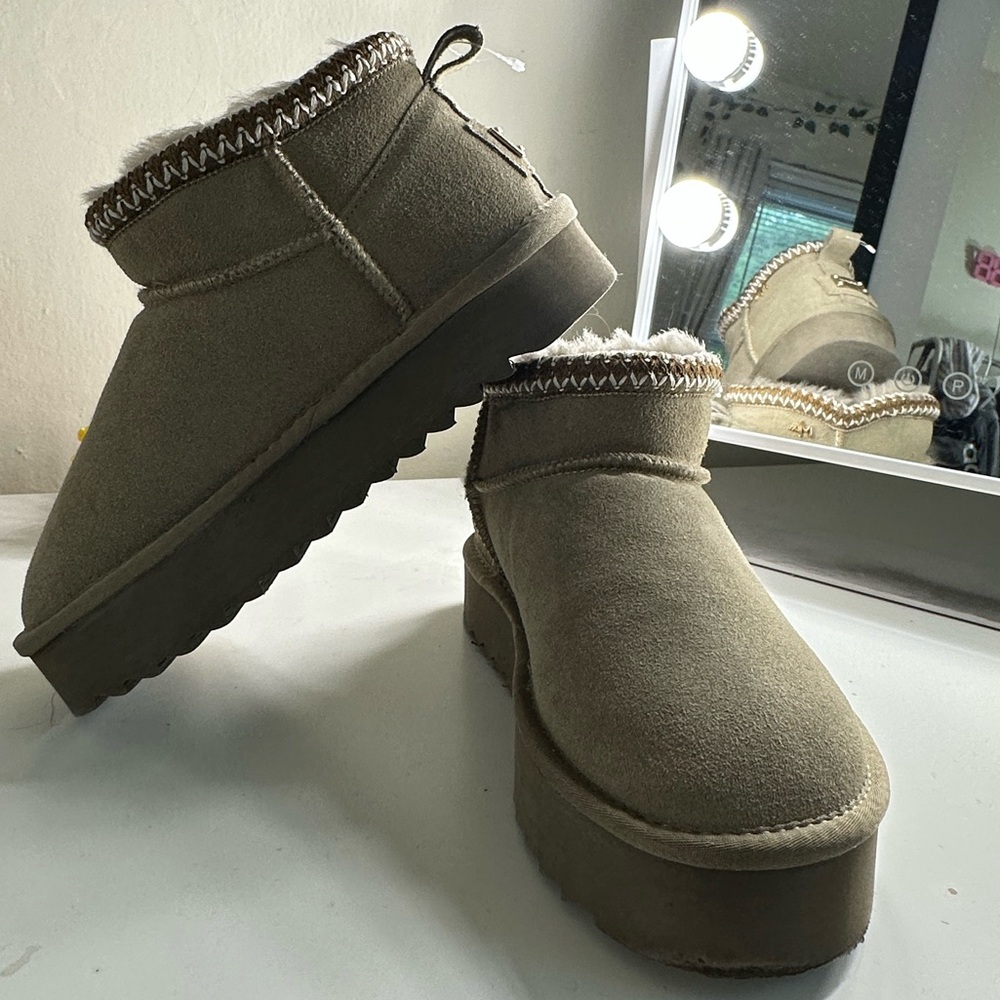 Cozy Tan Kids Shoes
